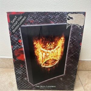 TAPOUT Fire Demon Logo Lighted Sign New OPEN BOX